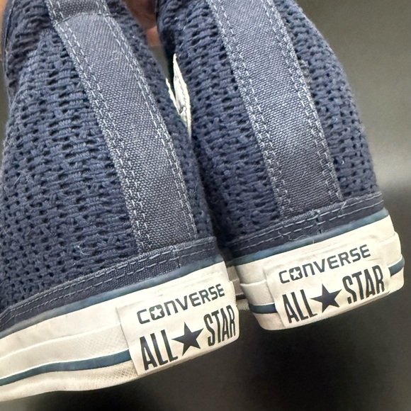 CONVERSE Chuck Taylor All Star Lux Blue Crochet Hidden Wedge Platform Sneakers 5 - Picture 11 of 16